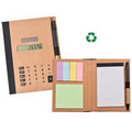 Recycled Solar Calculator with Pen, Notepad & Flags